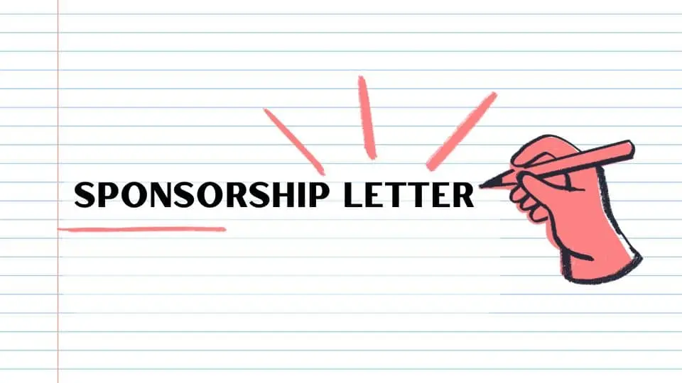 Sponsorship Letter